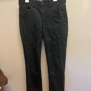 Wit & Wisdom Black Straight Leg Cropped Jeans